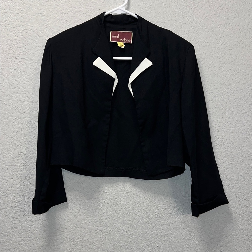 Vintage Cropped Blazer Jacket
